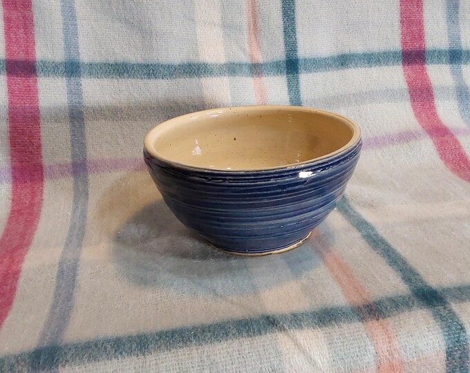 Blue Handmade Stoneware Cereal Bowl – 14 oz