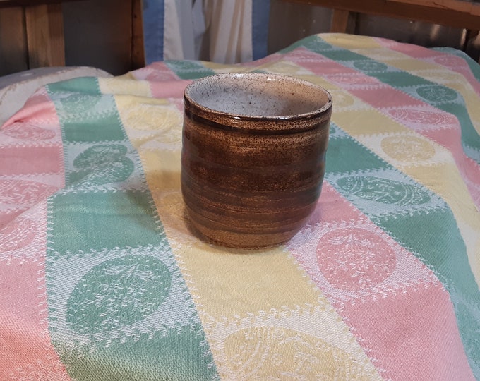 Caramel Stoneware Tumbler holds 12 oz