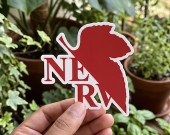 Pegatinas troqueladas con el logo de Nerv, imanes para coche, accesorios y regalos para mamás, vinilo adhesivo con el logo.