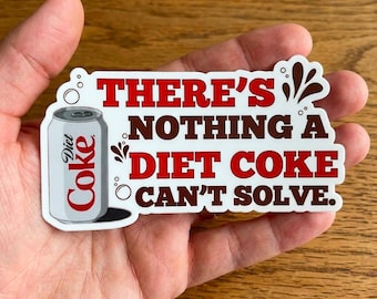 Pegatinas troqueladas de Diet Coke, imanes para coche, accesorios y regalos para mamás, vinilo con logo.