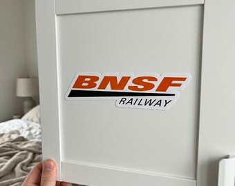 Pegatinas troqueladas de Bnsf Railway, imanes para coche, vinilos adhesivos, accesorios y regalos para mamás.