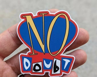 Pegatinas troqueladas de No Doubt Self Title, imanes para coche, accesorios y regalos para novia, vinilo adhesivo con logo.