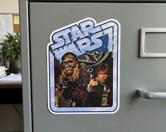 Pegatinas troqueladas de Chewy Han Solo de Star Wars, imanes para coche, accesorios y regalos para novia, vinilo con logo