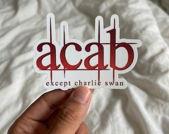 ¡Terminado! (Excepto Charlie Swan) Pegatinas troqueladas, imanes para coche, accesorios y regalos para novia, vinilo adhesivo con logo