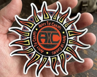 Pegatinas troqueladas de Alice In Chains, imanes para coche, vinilo con logo, accesorios y regalos para mamás.