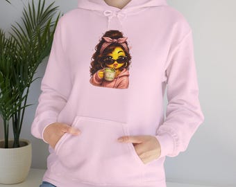 Felpa per amanti del matcha / Felpa morbida e carina per ragazze / Felpa comoda da donna / Regalo per amanti del caffè / Felpa con emoji rilassata