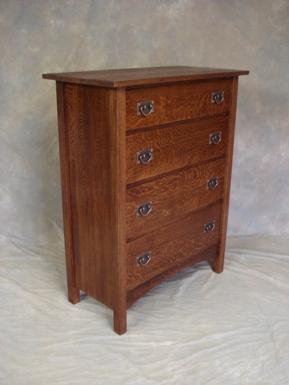 Mission Chest Of Drawers Arts Crafts Dresser Custom Made Etsy