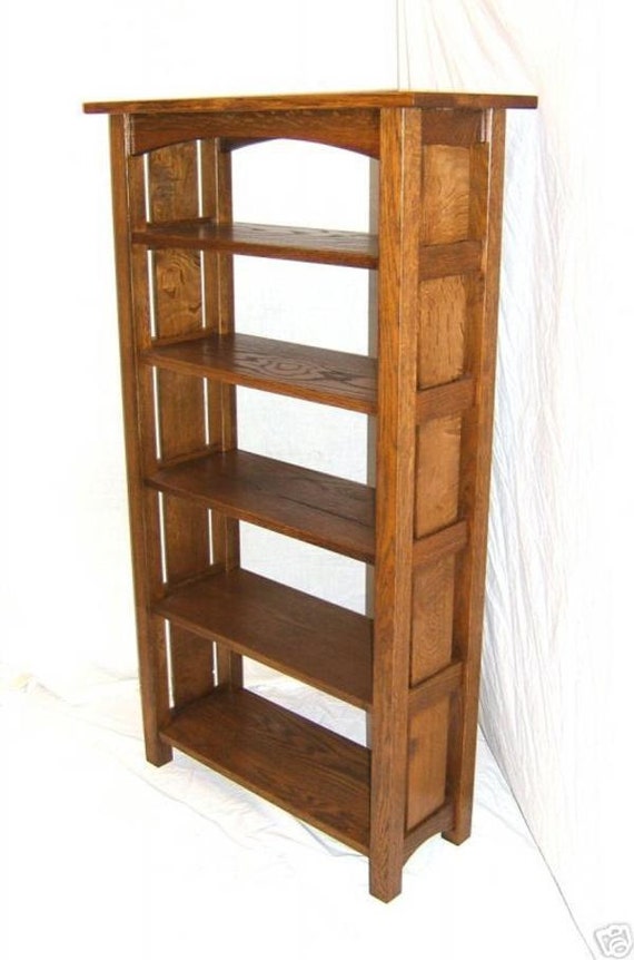 Handmade Mission Oak Graduated Bookcase Bookshelf Free Etsy