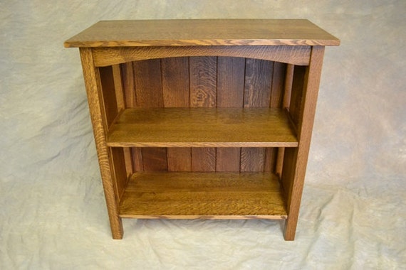 Charming Full Back Mission Oak Bookcase Free Shipping Etsy