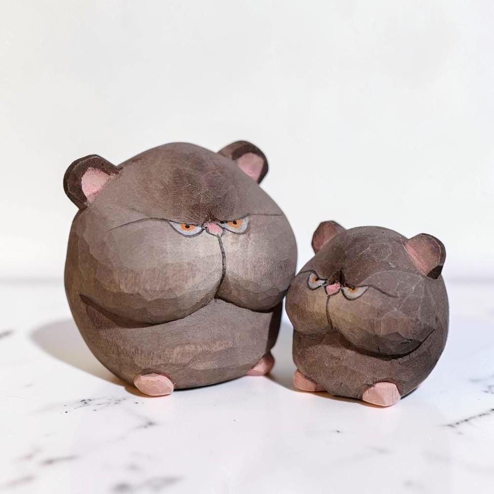 Handcrafted Wooden Mouse Statue | Cute Carved Animal Figurine | Rustic Desk Accessory | Home Decor Handicraft | Pet Mouse Lover Gift