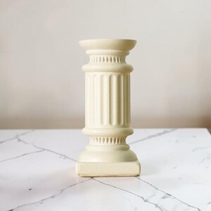 Modern Roman Pillar Pedestal | Minimalist Greek Column Candlestick Stand | Elegant Dining Room Decor | Garden Scenery Statue Base