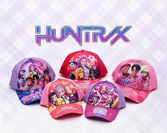 HUNTR/X Kpop Demon Hunters Baseball Cap, HUNTR/X Adjustable Snapback Hat, Kpop Demon Hunters Merch, HUNTR/X Gift for Fans, Hpop Dad Hat
