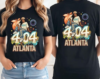 Atlanta 404 Shirt, Urban Streetwear Tee, Black Girl Magic, Georgia Peach Shirt, Y2K Graphic Tee, Graffiti Atlanta, Hip Hop Clothing