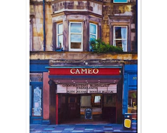Cameo Cinema, Edinburgh,  By Alex Dewars, Fine Art Giclee print A3