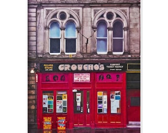 Groucho's, Dundee , Giclee Fine art print by Alex Dewars A3 (29.7 x 42  cm)