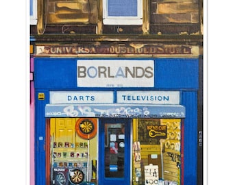 Borlands, Leith Walk, Leith, Edinburgh Premium Matte Paper Poster 20x25 cm / 8x10″ By Alex Dewars