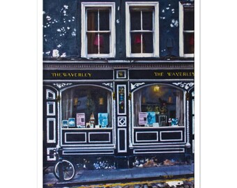 Waverley Bar,  Edinburgh. Giclee print by Alex Dewars Sheet size A3 29.7x42cm