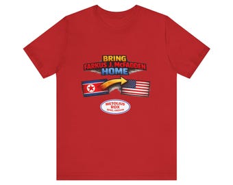 Bring Farkus J. McFadden Home Tee | North Korea to USA flag graphic