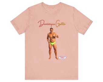 Dominique Grotto man in green swimsuit Tee | Funny Photo Shirt