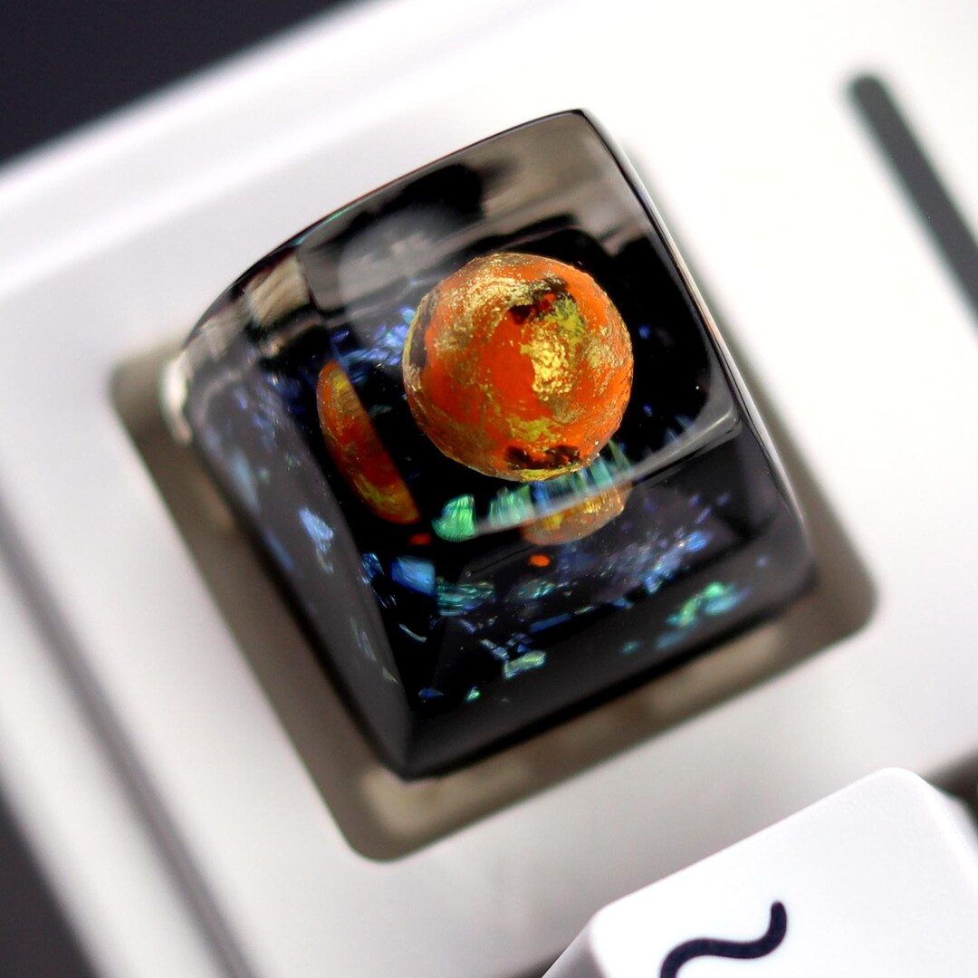 Solar System Key Cap Dohomeq Venus Planet Artisan Keycap, Galaxy Resin Keycap SA R1 1U ESC ...