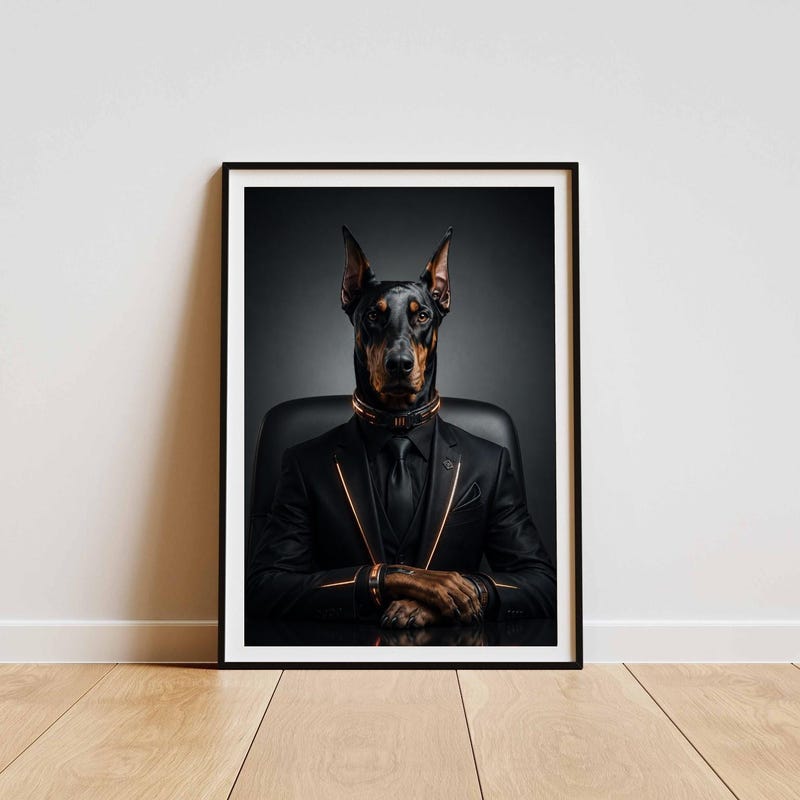 Cyberpunk Dog Art - Etsy