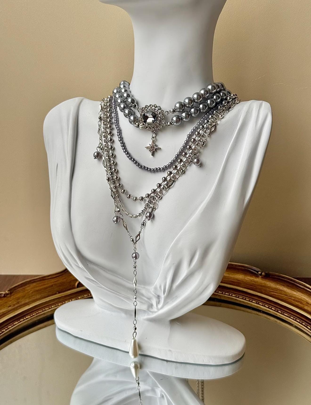 Star pearl necklace - Etsy 日本