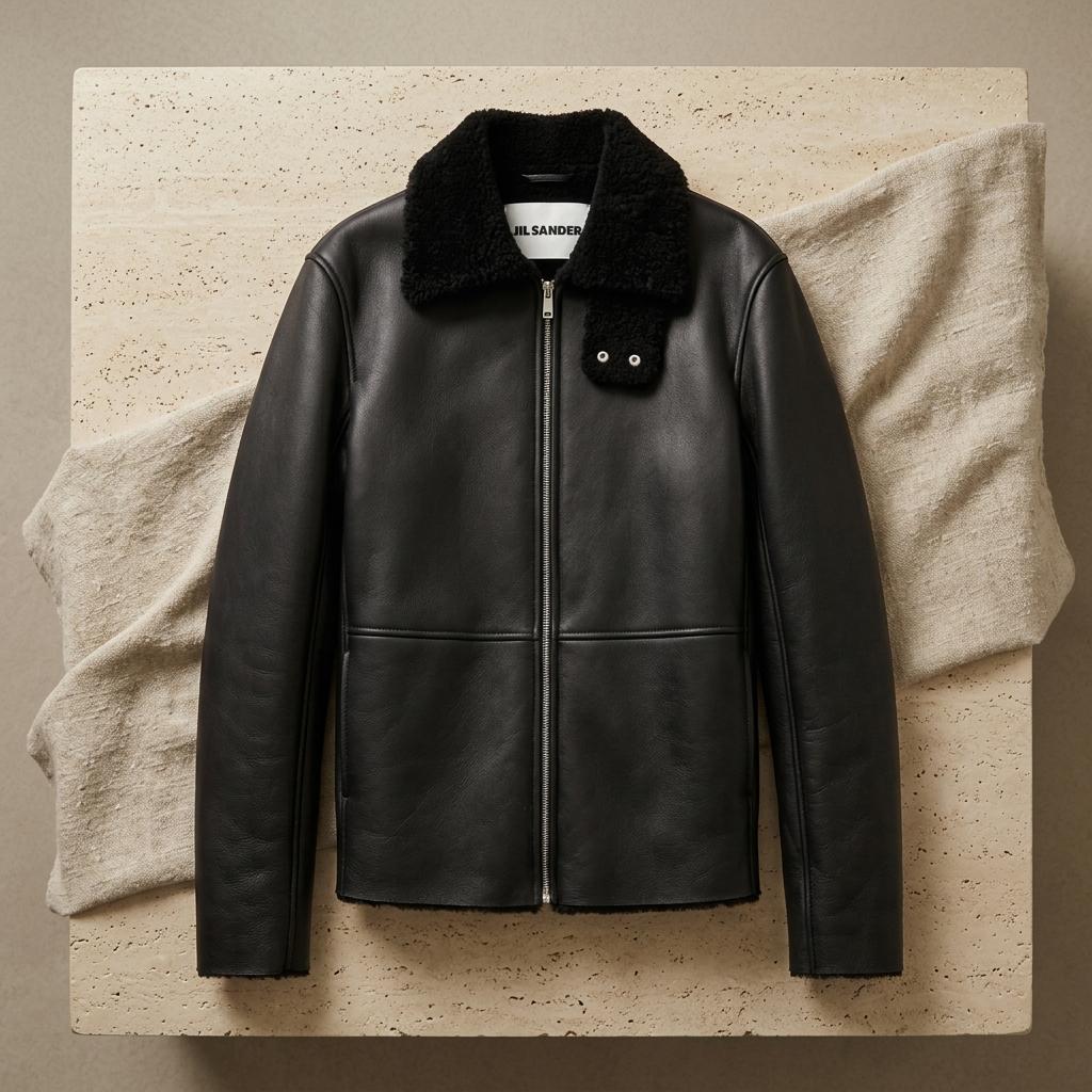 Jil Sander Leather Jacket - Etsy