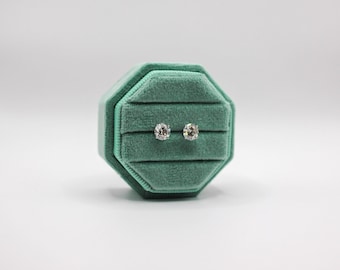 The 4-Prong 1.45ct Lab Grown Diamond Studs – 14k White Gold