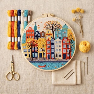 Kit de bordado artesanal y acogedor