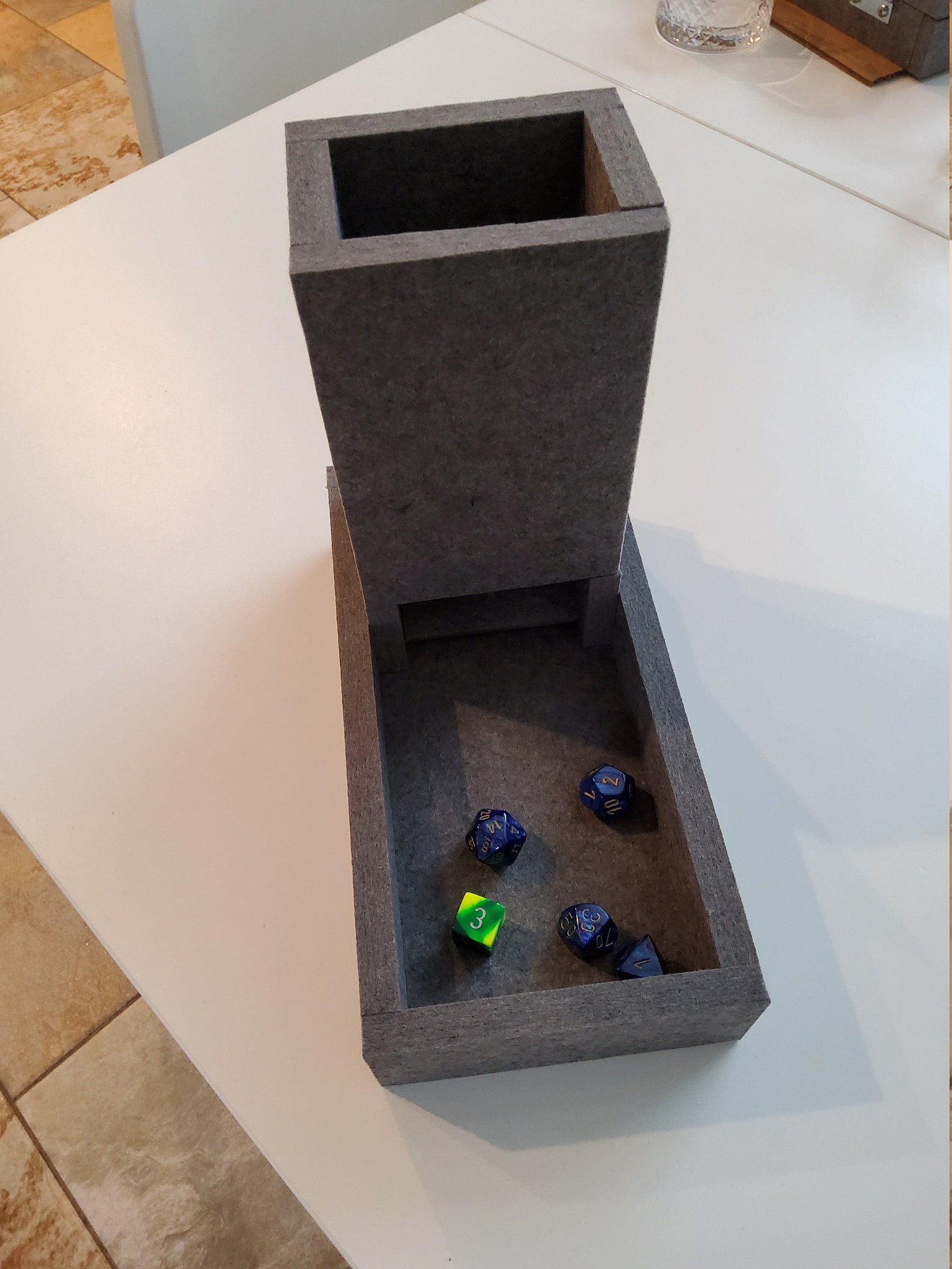 Collapsible Quiet Dice Tower Etsy