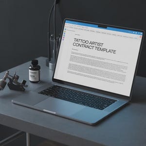 Tattoo Artist Contract Template | Independent Contractor Agreement | Editable Word & PDF | Studio Agreement
