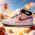 Custom Majin Buu Sneakers, Hand-Painted High Top, Personalized DBZ Anime Shoes, Birthday Christmas Mother’s & Father’s Day Gift product logo