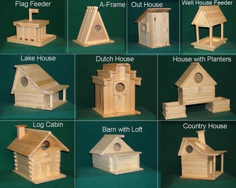 20 kits  Wood Bird house kit collection