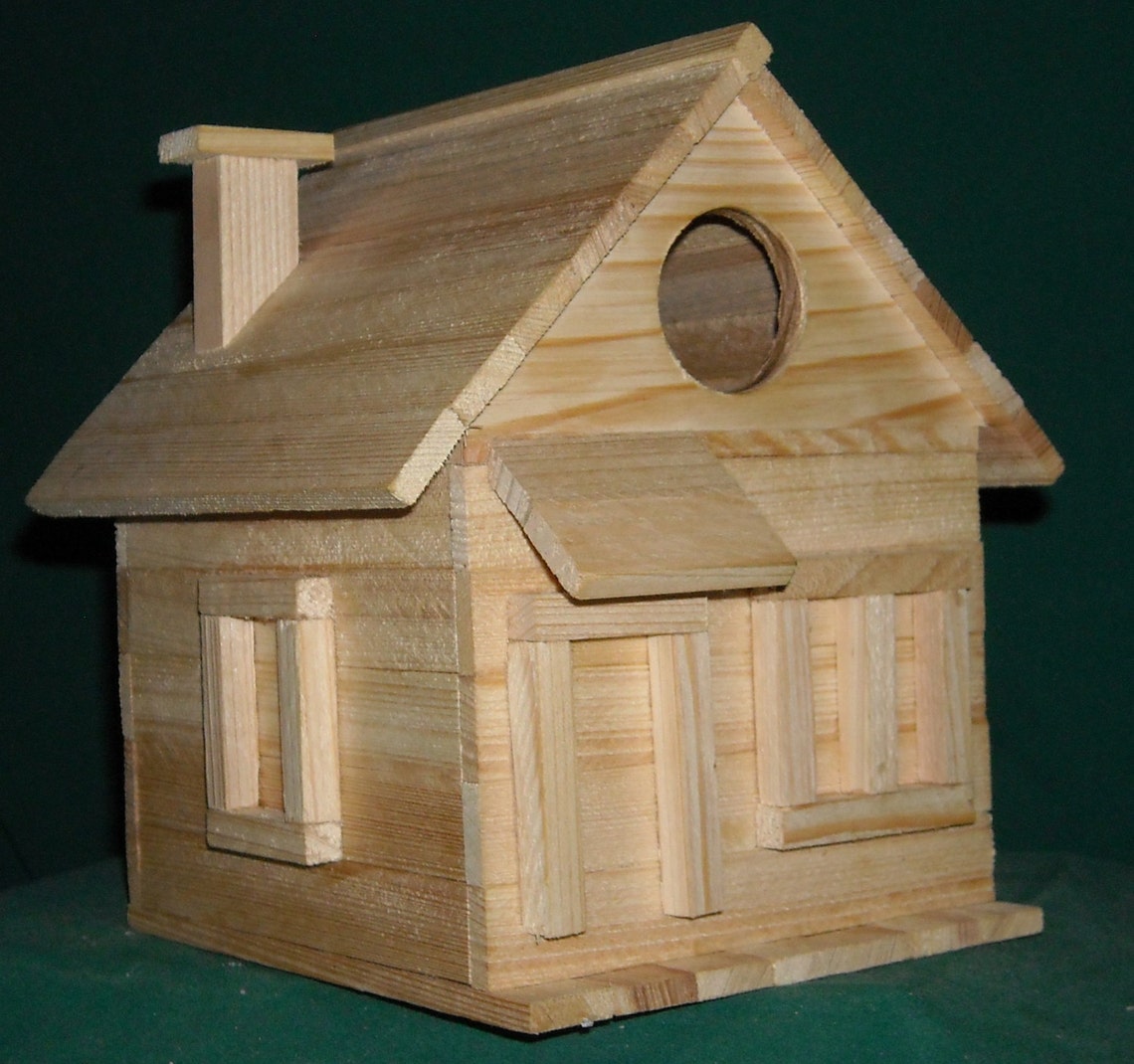 Cottage Bird House Kit Etsy