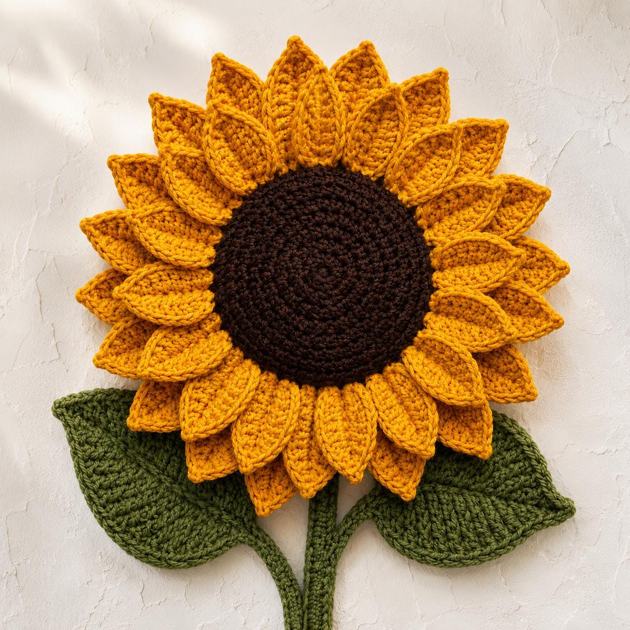 28 Large Sunflower Crochet Patterns: Brighten Your Home with DIY Decor 27 Crochet Sunflower Wall Hanging