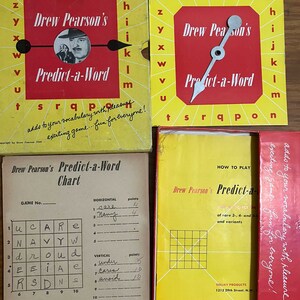 Drew Pearson's Predict A Word Game Vintage 1949 image 1