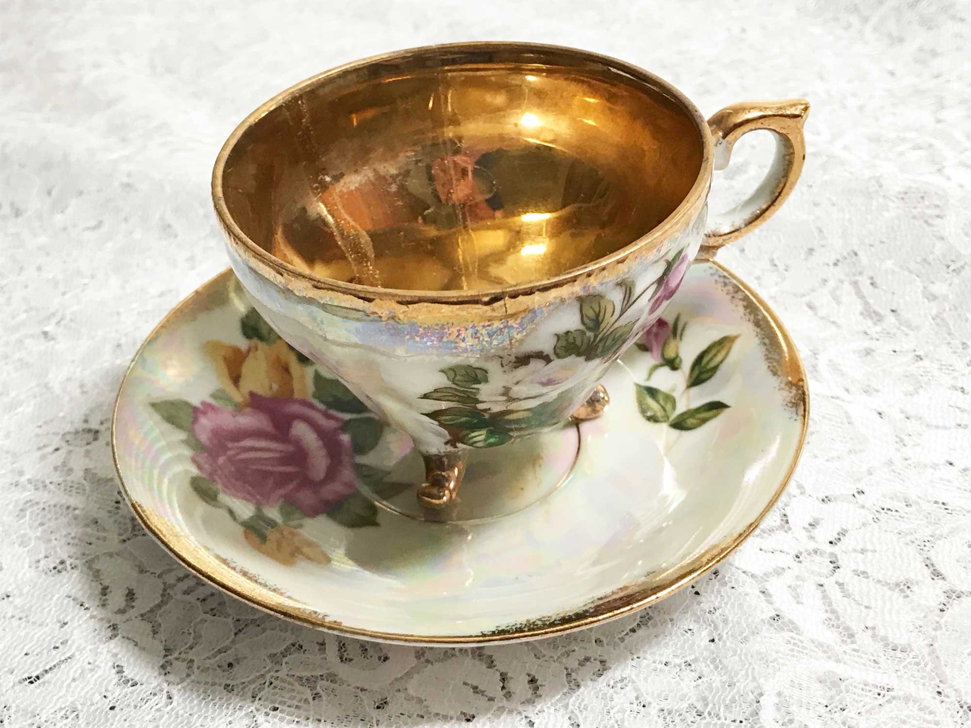Gold lined teacup - Etsy 日本