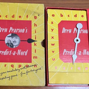 Drew Pearson's Predict A Word Game Vintage 1949 image 3