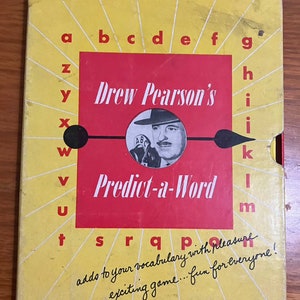 Drew Pearson's Predict A Word Game Vintage 1949 image 2