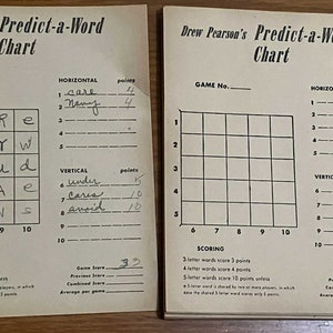 Drew Pearson's Predict A Word Game Vintage 1949 image 7