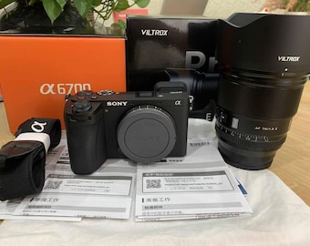 Sony A6700 Mirrorless Camera with Viltrox 75mm f/1.2 PRO Lens – 26MP APS-C, 4K 120p, AI Autofocus, Excellent Condition