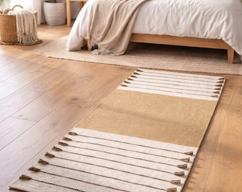 Handwoven Organic Cotton Yoga Mat, Eco-Friendly Non-Slip