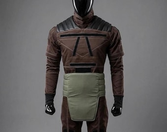 Mandaloriański cosplay inspirowany Din Djarinem | Strój łowcy nagród | Zestaw 4 części
