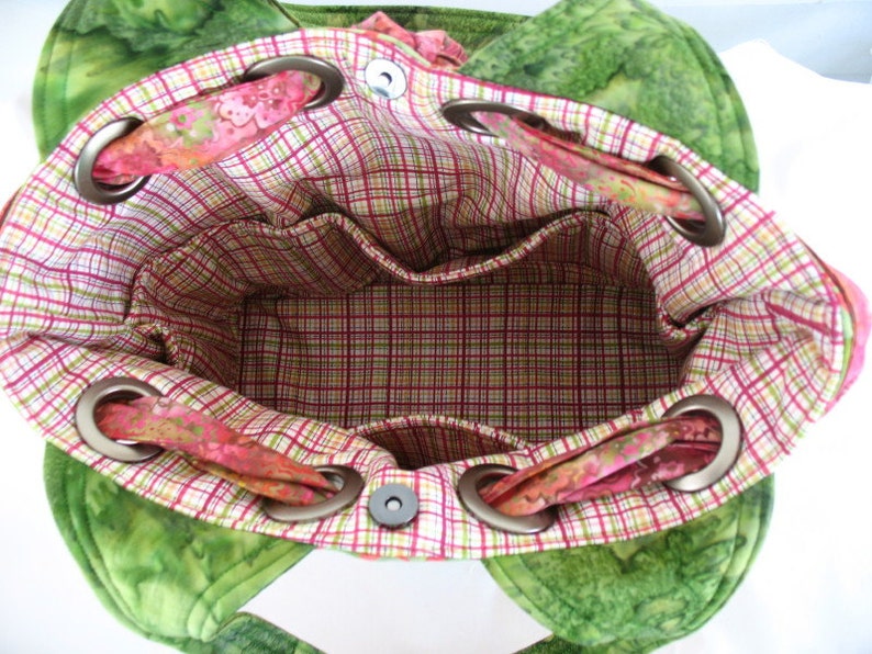 Handmade Modern Grommet Tote Bag// Diaper Bag// Coach Bag Etsy