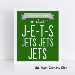In This House We Chant JETS Digital Print / NY Jets Print
