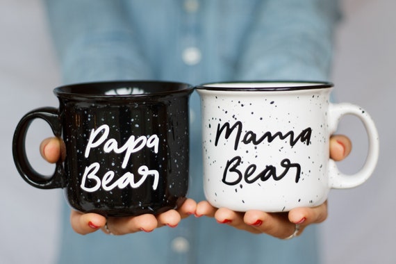 mama and papa bear mugs