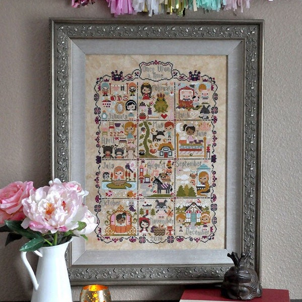 Once Upon a Time Sampler Downloadable PDF Cross Stitch Pattern