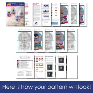 Snow Globe Collection Downloadable PDF Cross Stitch Pattern - Etsy