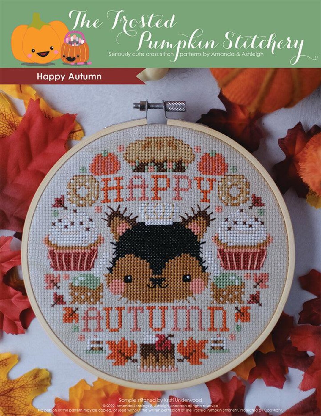 Happy Autumn Downloadable PDF Cross Stitch Pattern - Etsy