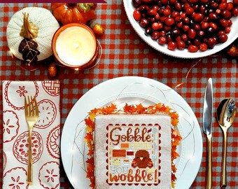 Gobble 'Til You Wobble - Schema punto croce in PDF scaricabile